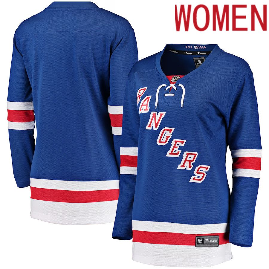 Women New York Rangers Fanatics Branded Red Breakaway Home NHL Jersey